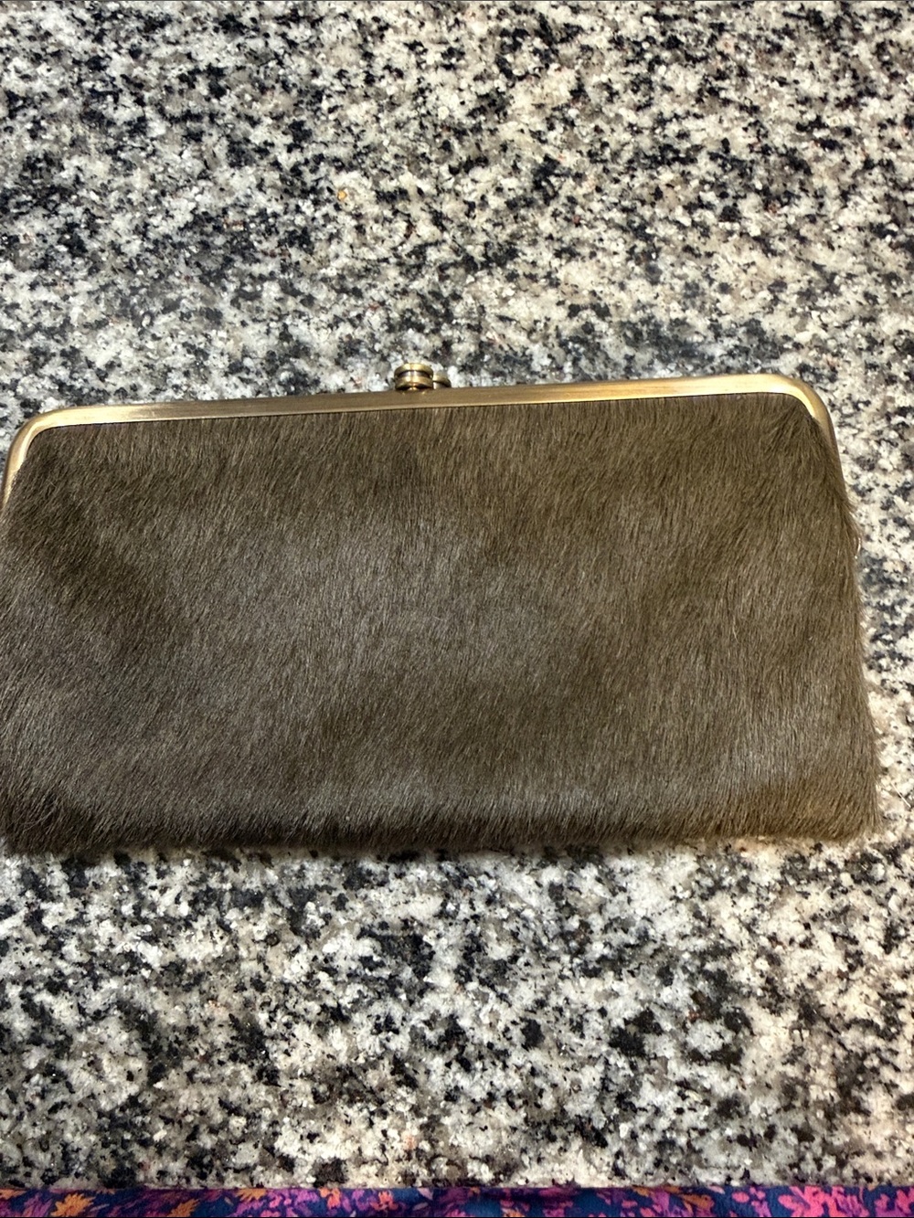 Hobo Lauren calf Hair leather wallet/clutch